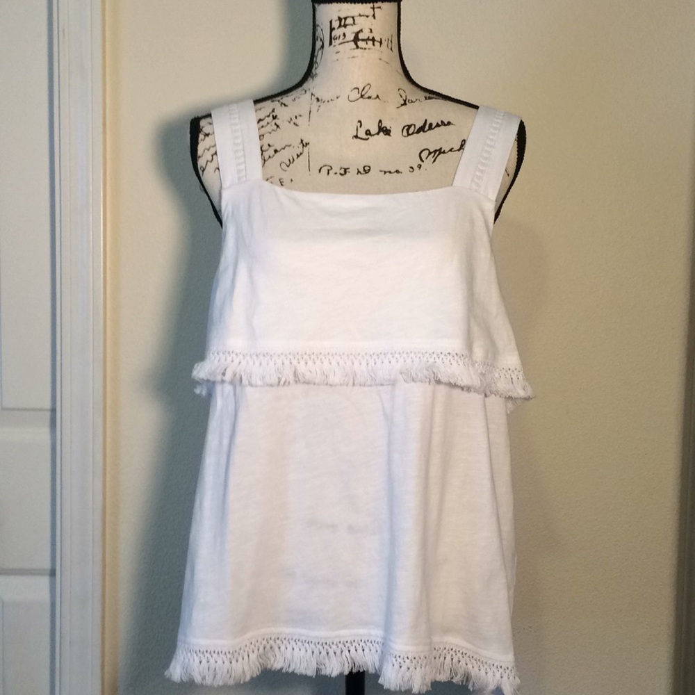 J.Crew Fringe Tank Top
